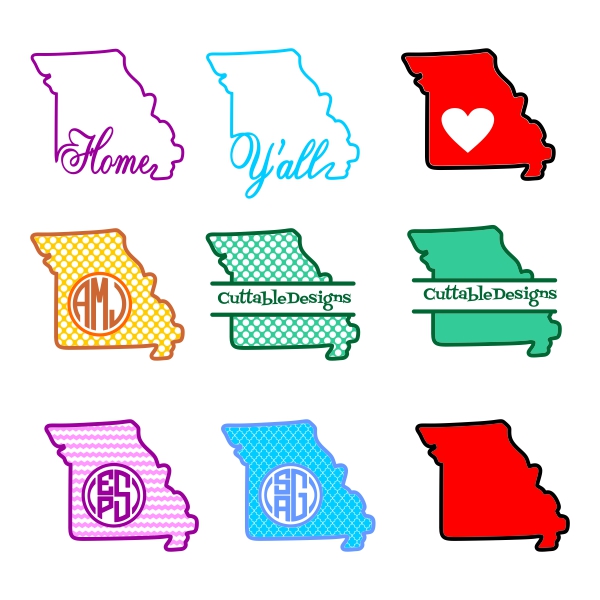 Missouri Svg Cuttable Designs
