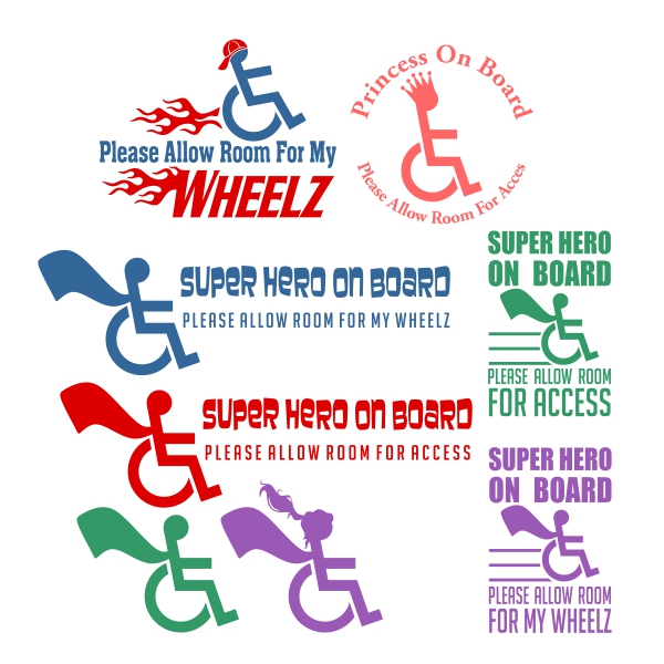 Wheel Chair SVG Cuttable Designs