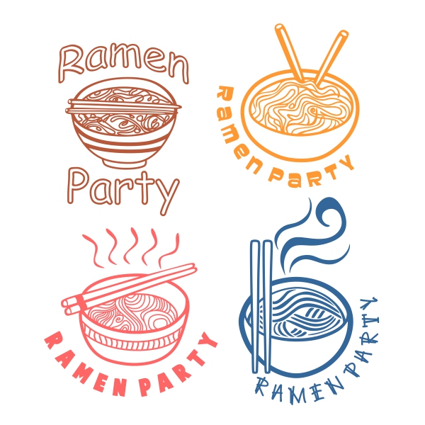 Ramen Pack SVG Cuttable Designs