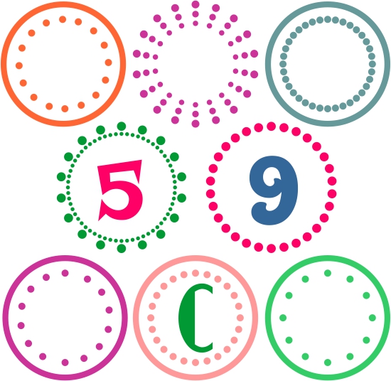 Circle Dot SVG Cuttable Designs