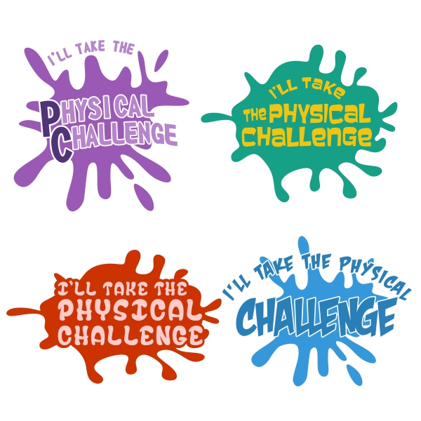 Physical Challenge SVG Cuttable Designs