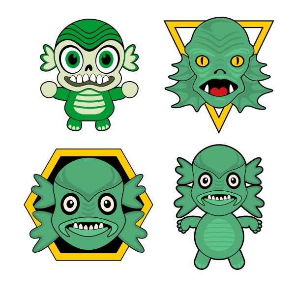 Cute Gillman SVG Cuttable Designs