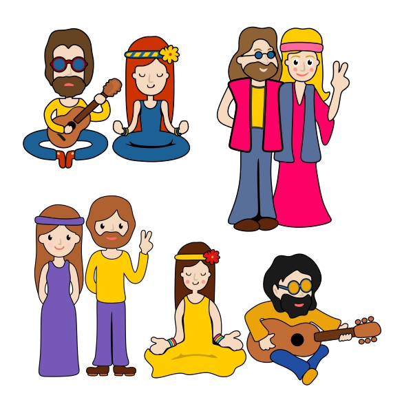 Hippy Pack SVG Cuttable Designs