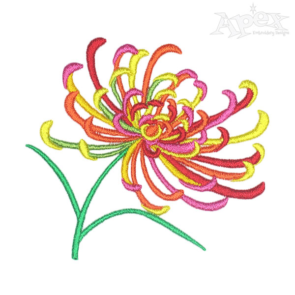Papyrus Flower Embroidery Designs