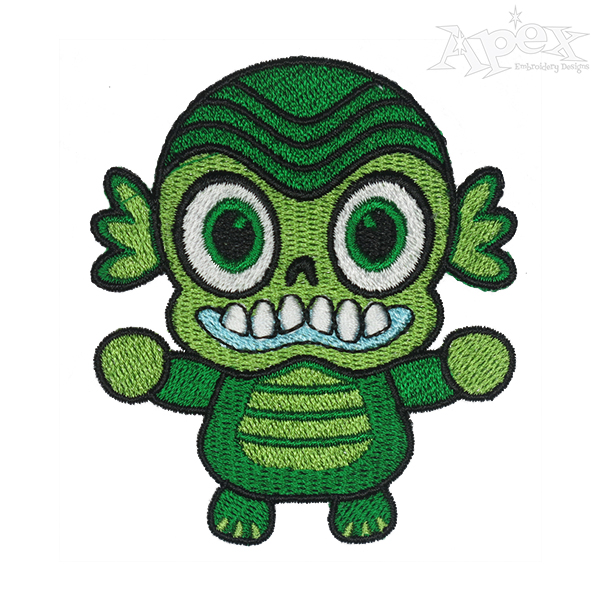 Cute Gillman Embroidery Designs