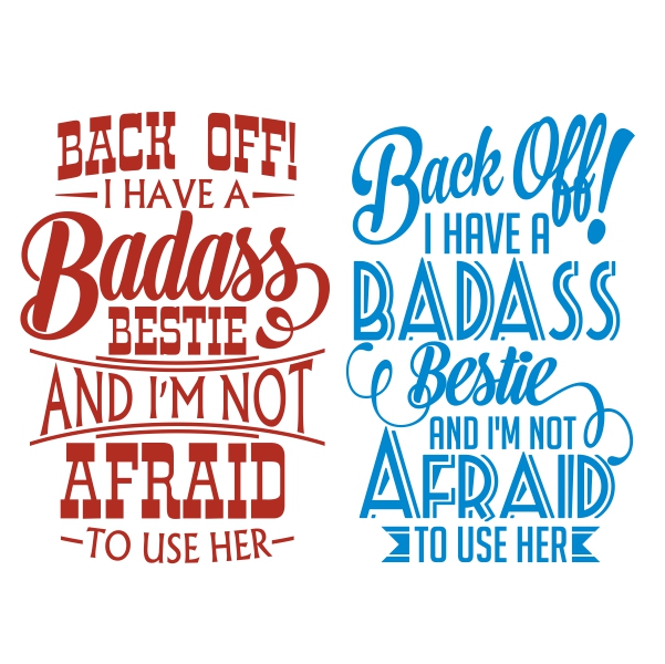 Back Off SVG Cuttable Designs