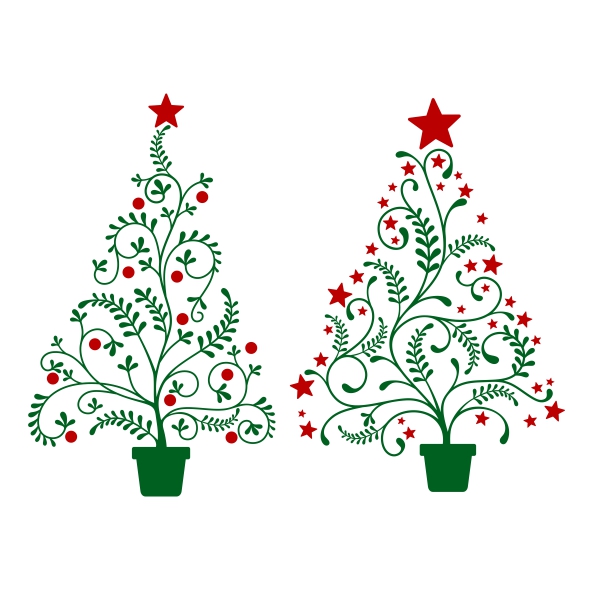 Christmas Tree SVG Cuttable Designs