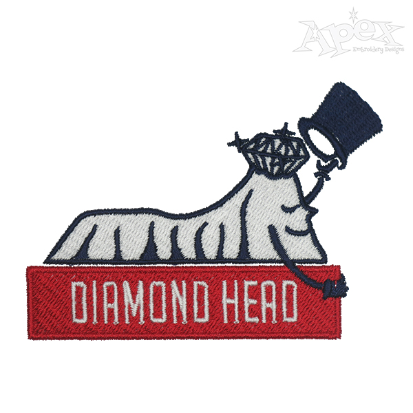 Diamond Head Embroidery Design