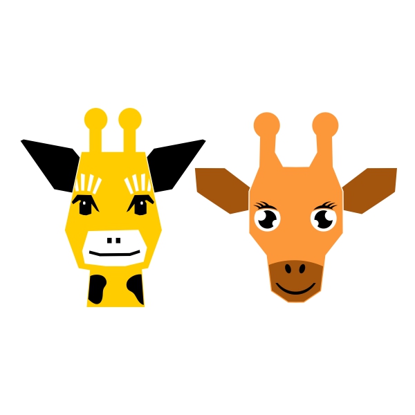 Graphic Giraffe SVG Cuttable Design