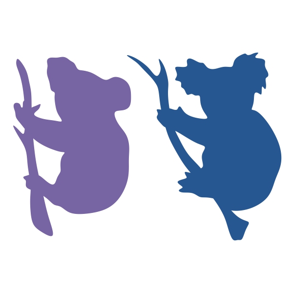 Koala Silhouette SVG Cuttable Design