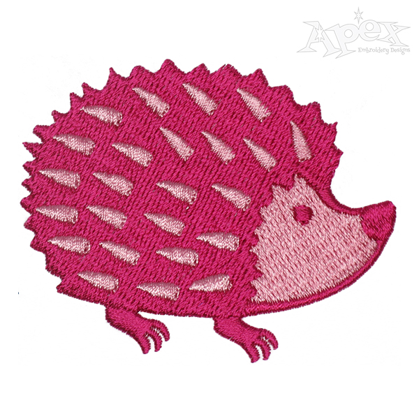 Hedgehog Embroidery Design