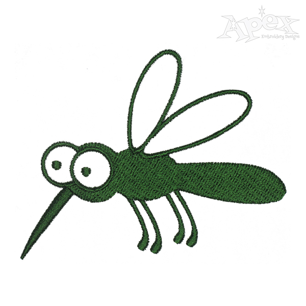 Mosquito Embroidery Design