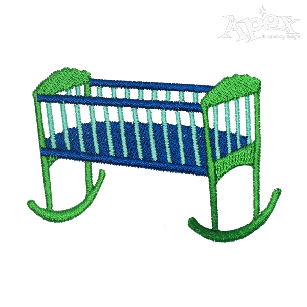 Baby Cradle Embroidery Design