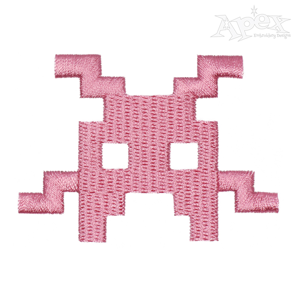 Pixel Monsters Embroidery Design