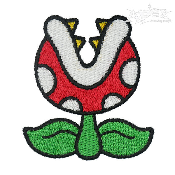 Carnivorous Plant Embroidery Design