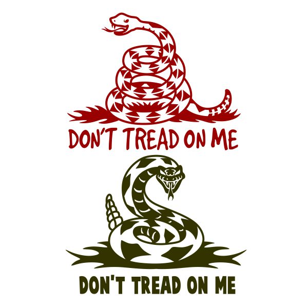 Don't Tread On Me Snake SVG Cuttable Design