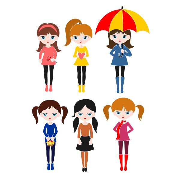 Girl Pack SVG Cuttable Design