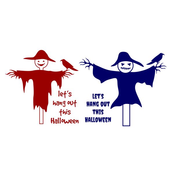 Let's Hang Out This Halloween SVG Cuttable Design