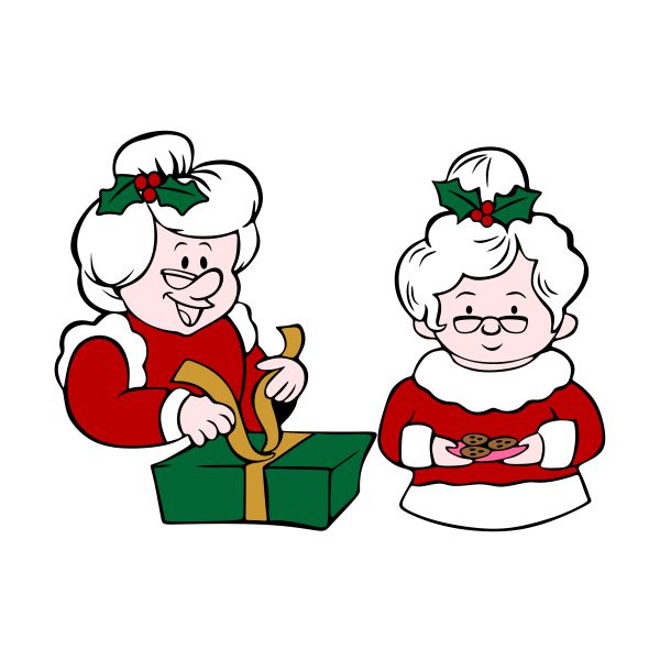 Mrs Santa SVG Cuttable Design