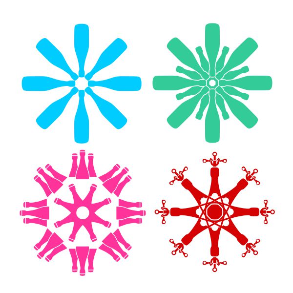 Wine Bottle SVG Cuttable Design