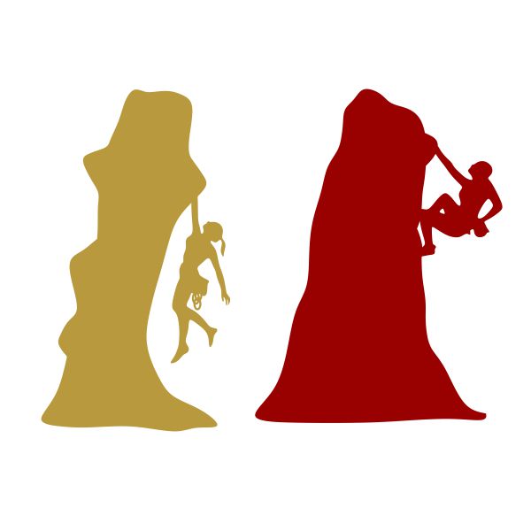 Rock Climbing SVG Cuttable Design