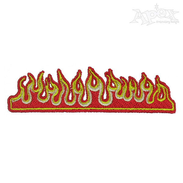 Flame Embroidery Design