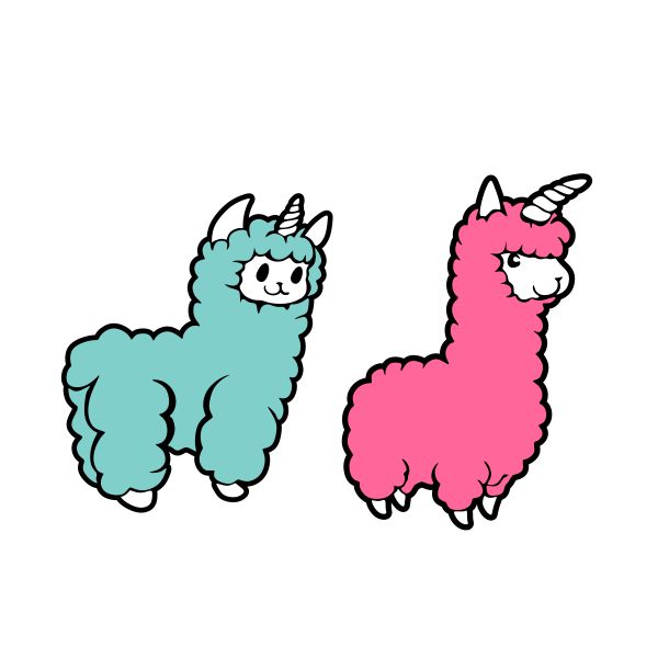 Alpacacorn SVG Cuttable Design