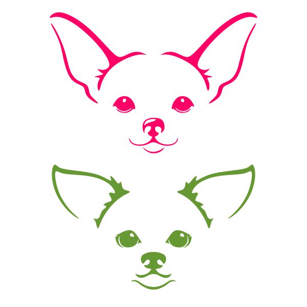 Chihuahua Face SVG Cuttable Design