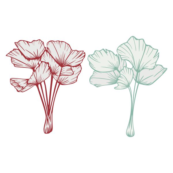 Gingko Leaves SVG Cutable Design