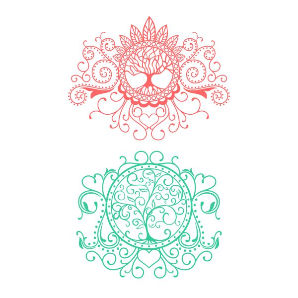 Mandala Swirl Tree SVG Cuttable Design