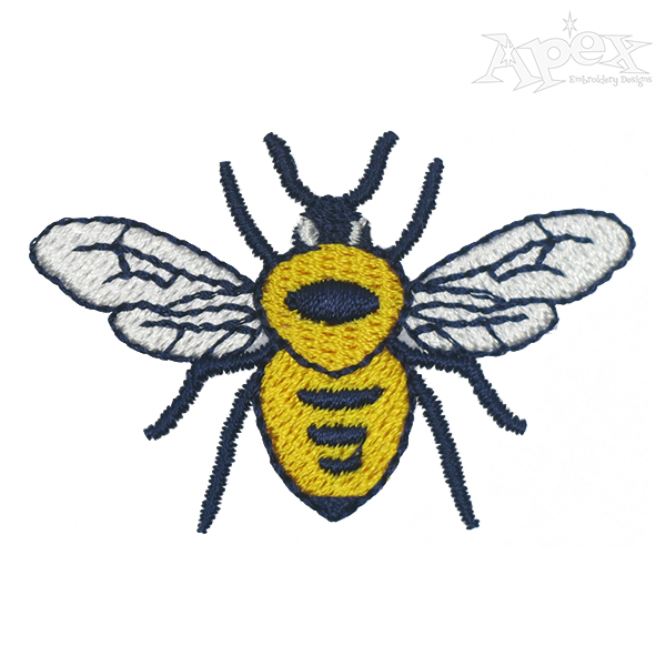 Bee Embroidery Design