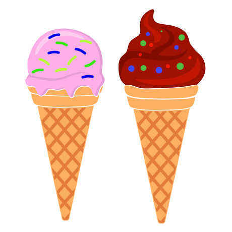 Ice Cream Cone SVG Cuttable Design