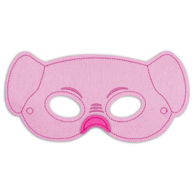 Pig Mask Embroidery Design