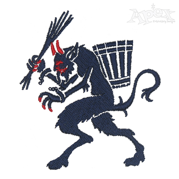 Christmas Krampus Embroidery Design