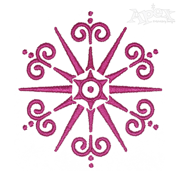 Snowflake Embroidery Design