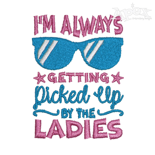 Picked Up by Ladies Embroidery Design