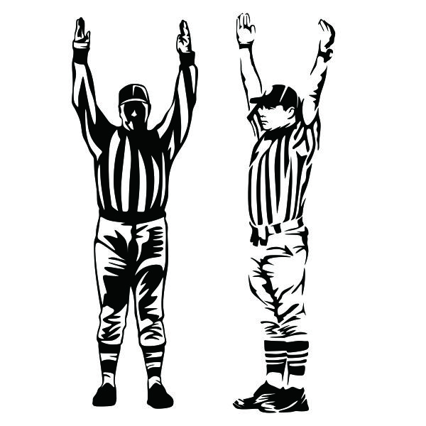 Football Touchdown Referee SVG Cuttable Design