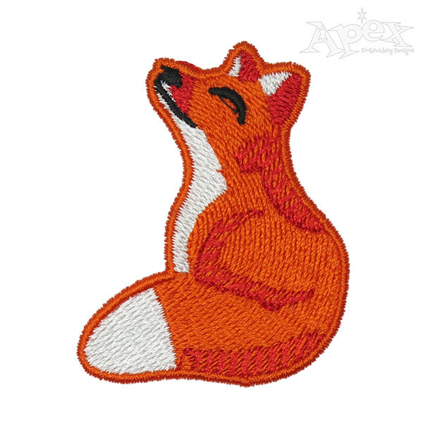 Fox Embroidery Design