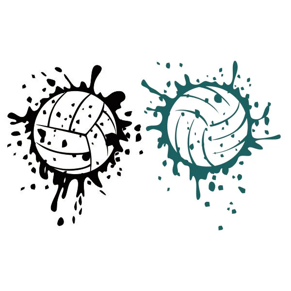 Grunge Volleyball SVG Cuttable Design