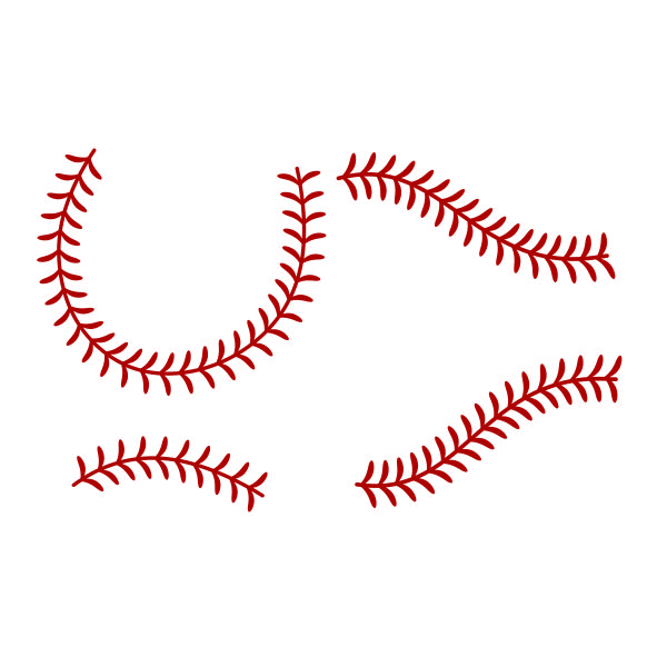 Softball Stitches Cuttable Design