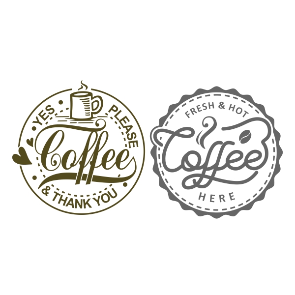 Coffee Pack Cuttable Design