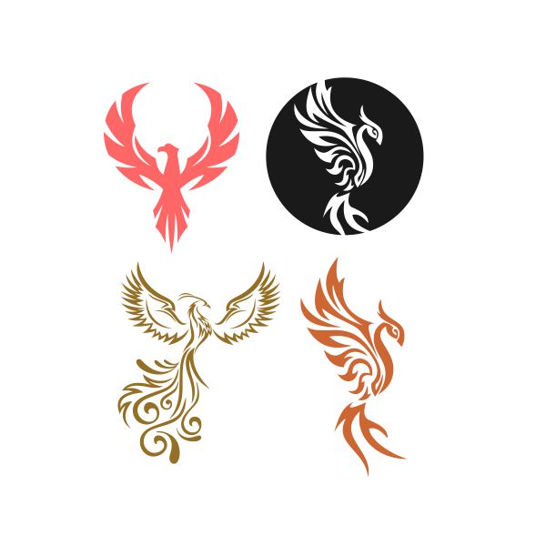 Phoenix Bird Cuttable Design