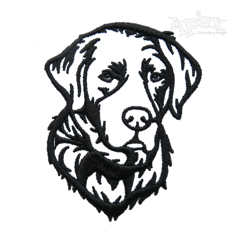Labrador Dog Embroidery Design