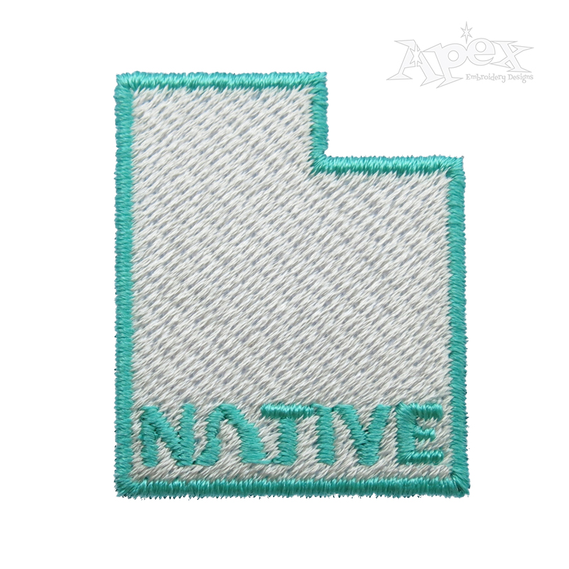 Utah Native Embroidery Design