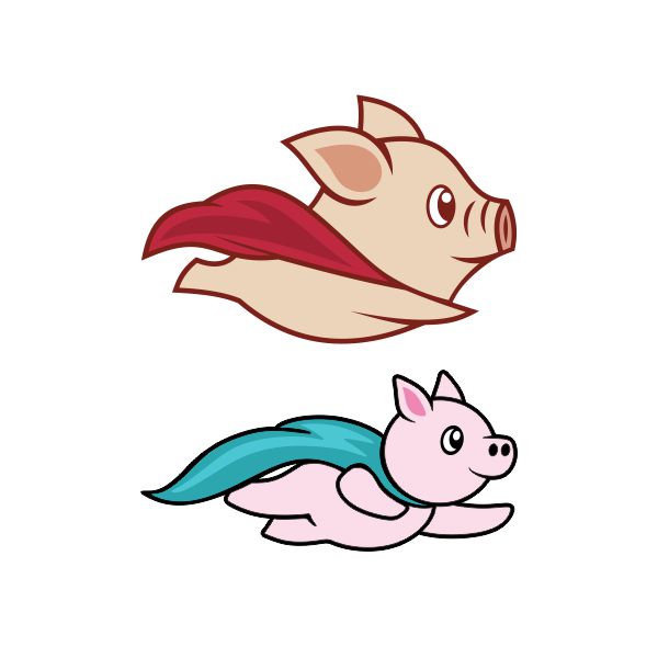 Flying Pig Cuttable Design