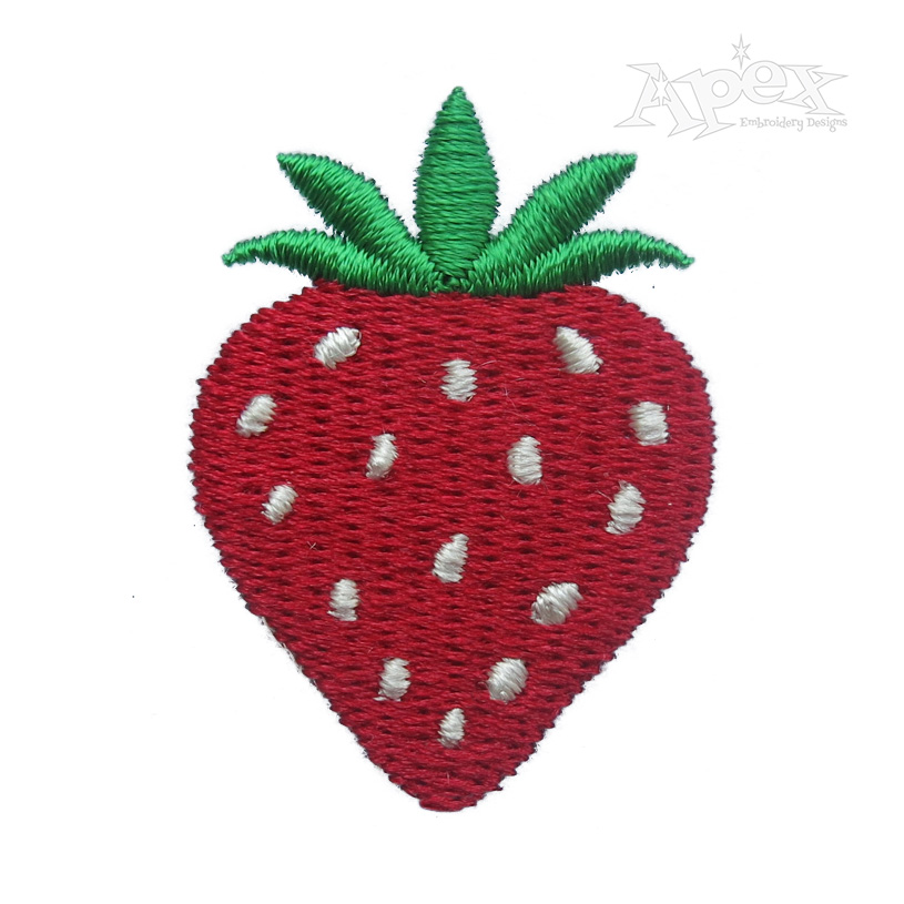 Strawberry Embroidery Design