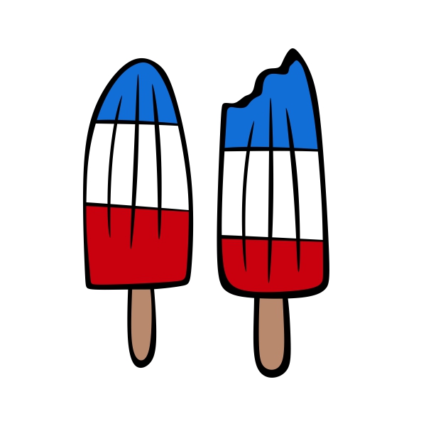 Rocket Ice Pop Ice Cream SVG Cuttable Design