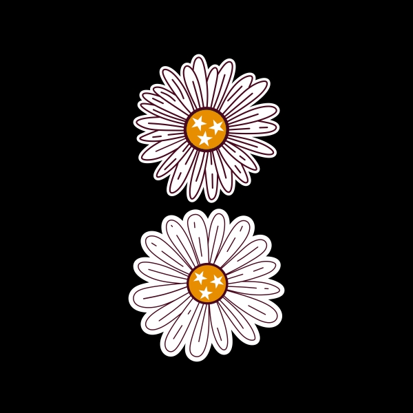 Tri Star Daisy SVG Cuttable Designs