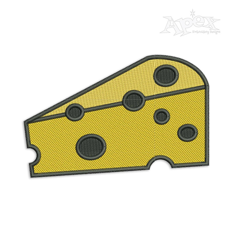 Cheese Slice Embroidery Design