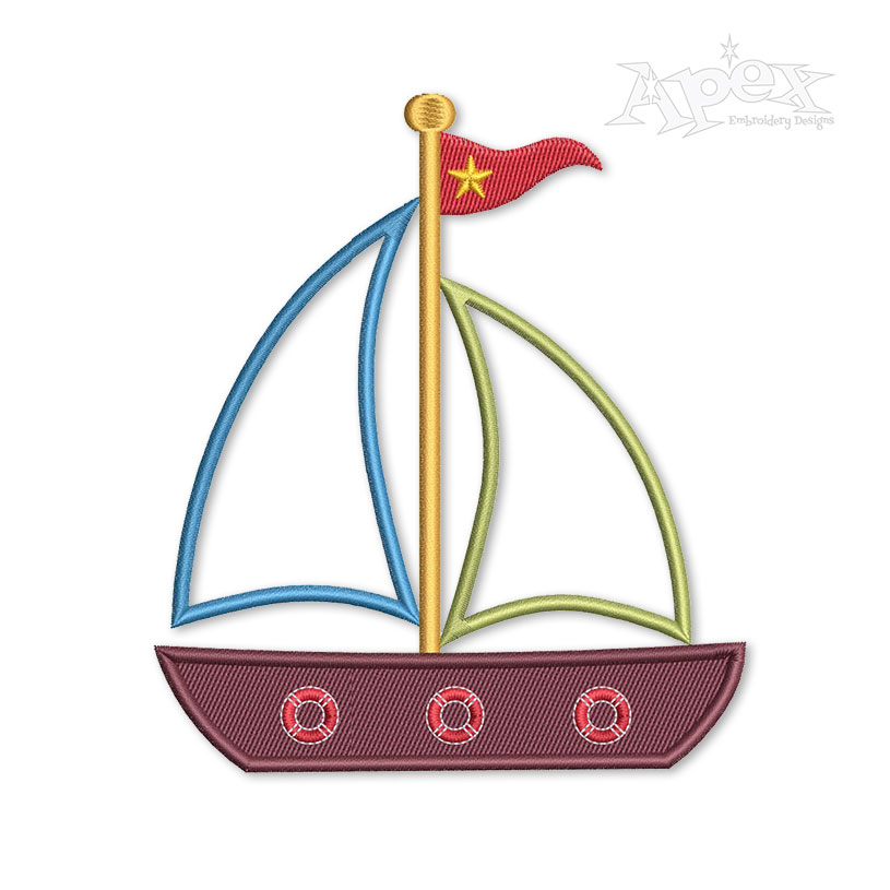 Sailboat Applique
